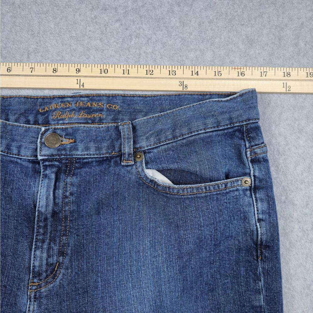 Lauren Jeans Co. Womens Size 12 Medium Wash Bootcut Jeans 32x30 - Picture 14 of 16